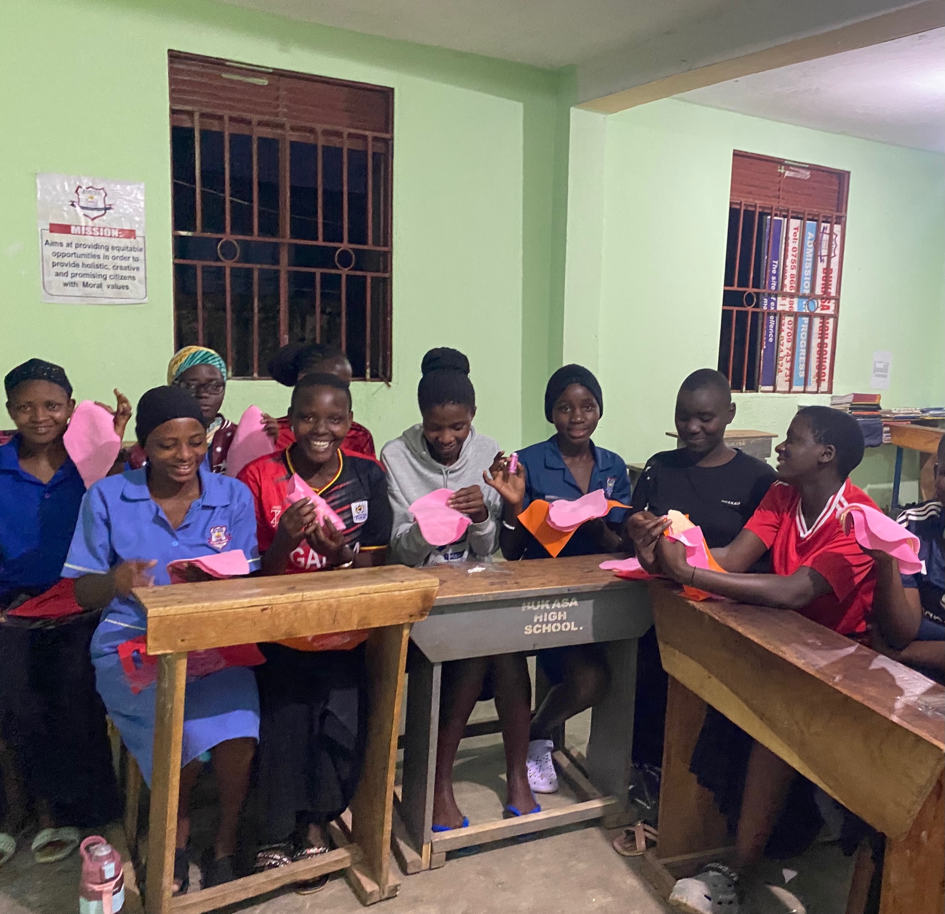 Nassuuna Initiative outreach with Ugandan schoolgirls