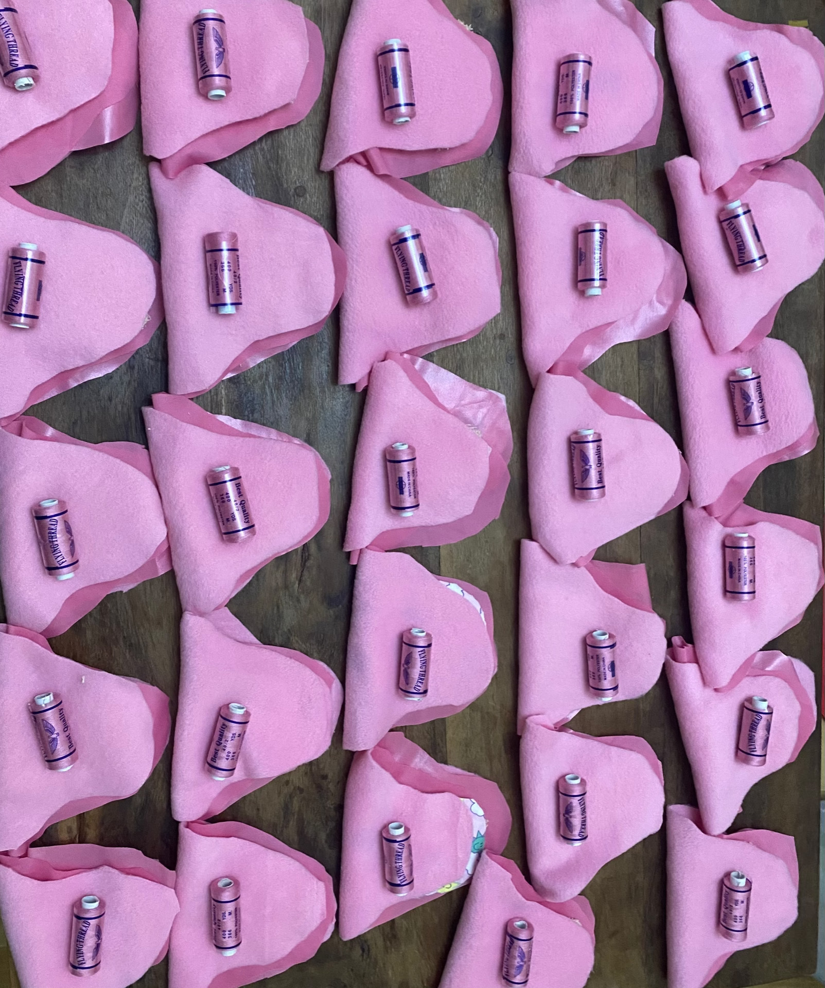 Nassuuna Grassroots Education Initiative with Ugandan schoolgirls holding reusable sanitary pads